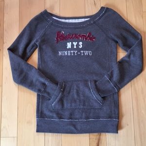 Abercrombie Scoop Neck Sweatshirt - Gray - Medium
